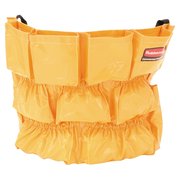 Rubbermaid Commercial Brute Caddy Bag, 12 Pockets, Yellow FG264200YEL
